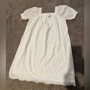 White Eyelet Kids Dress